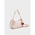 thumbnail image 3 of REMANLAND Women's Cherry Print Hobo Shoulder Bag, Pink Monogram, 3 of 6