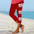 thumbnail image 3 of Pantalones de Ajuste Seco de la Moda de las Mujeres Imprimidas Leggings, Deporte de Yoga Elástico de Poliéster Elástico Respirable, 3 of 4