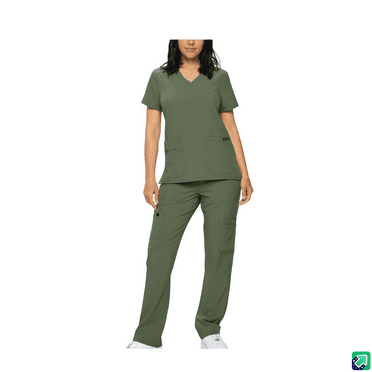 Monarch Uniforms Scrub Sets in Regular and Petite Stretchy Scrubs for Women Set of Scrub Top and Scrub pants