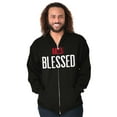 thumbnail image 5 of Blessed Religious Love Jesus Christ Zip Up Hoodie Men's Women's Brisco Brands S, 5 of 6