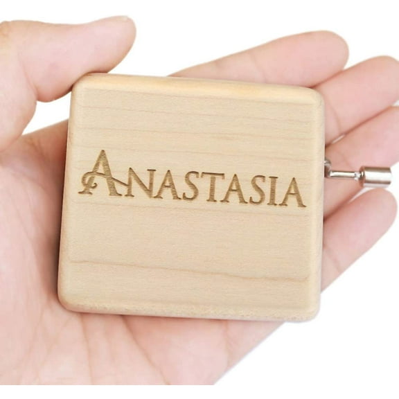 ROSIKING Wooden Music Box,Hand Crank Classic Antique Carved Wood Musical Boxes Best Gift for Birthday for Kids Children Christma (Maple Box(Anastasia))