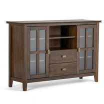 Pemberly Row 53" Tall TV Stand in Natural Aged Brown