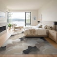 thumbnail image 3 of ODIKA 9'x12' Washable Area Rug Beige Transitional Ivory Effect Geometric Contemporary Abstract for Great Room, Indoor Concept, Large Living Low Pile, Flatwoven, 3 of 7