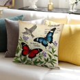 thumbnail image 7 of Pioneer Flower And Butterfly Pillow Covers,Pioneer Flower And Butterfly Throw Pillow Covers 18"×18" ,Living Room Sofa Couch Pillow Covers,Decorative Pillow Covers, 7 of 7