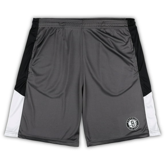 Men's Fanatics Gray Brooklyn Nets Big & Tall Shorts