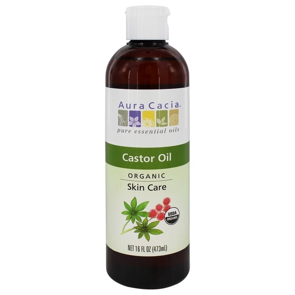 Aura Cacia - Soins de la Peau à l'Huile de Ricin Biologique - 16 fl oz