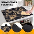 thumbnail image 2 of Stove Top Cover for Home Decoration Kitchen Pad Non-Stick Washable Cooktop Covers Countertop Protector Keep Stove Clean 28"x20" (Flower), 2 of 7