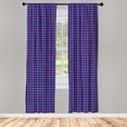 thumbnail image 3 of Ambesonne USA Curtains, Federal Holiday Design, Pair of 28"x95", Dark Blue Red White, 3 of 5