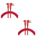 thumbnail image 2 of sweethay Línea de datos tejida de nailon de doble codo de 1/2/3 metros para Android USB 3,0 Cable de datos de teléfono Cable de repuesto Type5 NO5, 2 of 5
