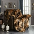 thumbnail image 3 of Piolo Throw Blanket Cozy Super Soft Ultra Plush Micromink Backing Decorative Two-Tone Design, 3 of 3
