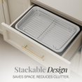 thumbnail image 4 of Gotham Steel 6 Pc Stackable Baking Pans Set Non Stick, 70% Space Saving Design, Nonstick Ceramic Bakeware Sets Non Toxic, with Baking Sheet Tray, Cake & Muffin Pans, Oven & Dishwasher Safe, White, 4 of 7