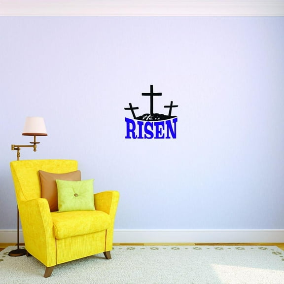 Custom Decals Risen Wall Art Size: 12 X 12 Inches Color: Multi