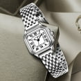 thumbnail image 5 of Watches for Women with Rectangular Roman Numeral Dial Stainless Steel Vintage Strap Quartz Waterproof Watches for Ladies,Gifts for Women, 5 of 7