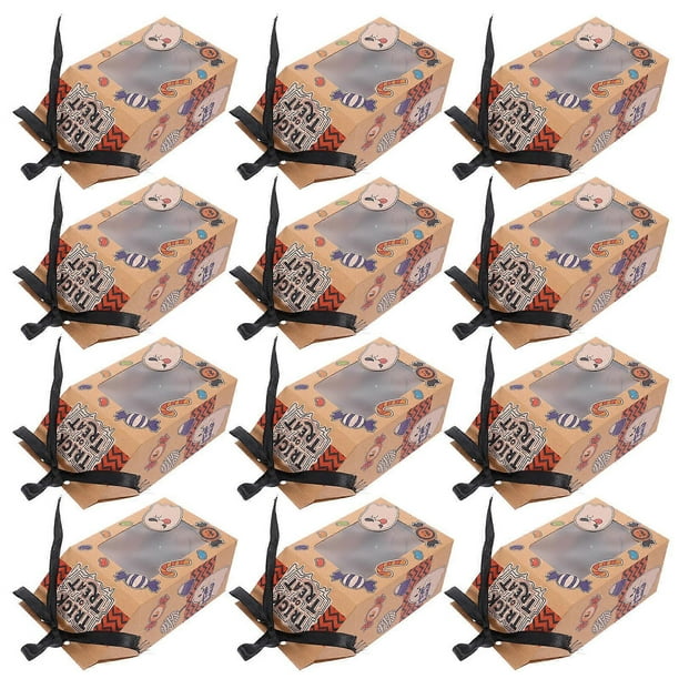 20pcs Halloween Candy Gift Bags with Ghost Window Design Reusable Treat Packaging for Party Favors and Small Gifts to Enhance Festive Atmosphere