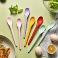 thumbnail image 4 of Soup Spoon Bent Head Long Handle Silicone Multi Purpose Portable Dessert Ice Daily Use Dinnerware Set,Tableware,Cutlery Set,Ceramic Plates,Porcelain Bowls,Stainless Steel Utensils,Flatware Set,Kitche, 4 of 8