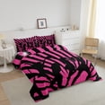 thumbnail image 3 of Dance Twin Comforter Set Teens Dancing Theme Printed Down Comforter,Graceful Style Gymnastics Bedding Sets Galaxy Geometric Quilt Set,Black Pink, 3 of 7