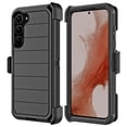 thumbnail image 2 of Marshall Series Pc Tpu Hybrid Dual Protective Case With Rotatable Holster Combo Clip For Samsung Galaxy S23 - Black, 2 of 8