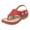 Red, variant on LoyisViDion Womens Sandals Clearance Summer Flip Flops Fashion Flower Causal Wedges Embroidery Women Shoes Red 37