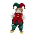 thumbnail image 2 of Muñeco de payaso navideño, decoraciones navideñas, recuerdos de fiesta, diseño de escena, figura navideña Payaso sentado, 2 of 9