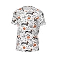 thumbnail image 6 of Wukai Halloween Dachshund Print Men's Short-Sleeved Mesh T-Shirt,Quick-Dry Short Sleeve Workout T-Shirt-5X-Large, 6 of 8