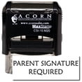 thumbnail image 1 of Self-Inking Parent Signature Required Stamp with Green Ink, 1 of 4