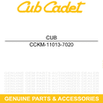 thumbnail image 5 of CUB CADET KM-11013-7020 Air Filter Element Tank M48 M54 M60 M72 S6031 Mowers, 5 of 8