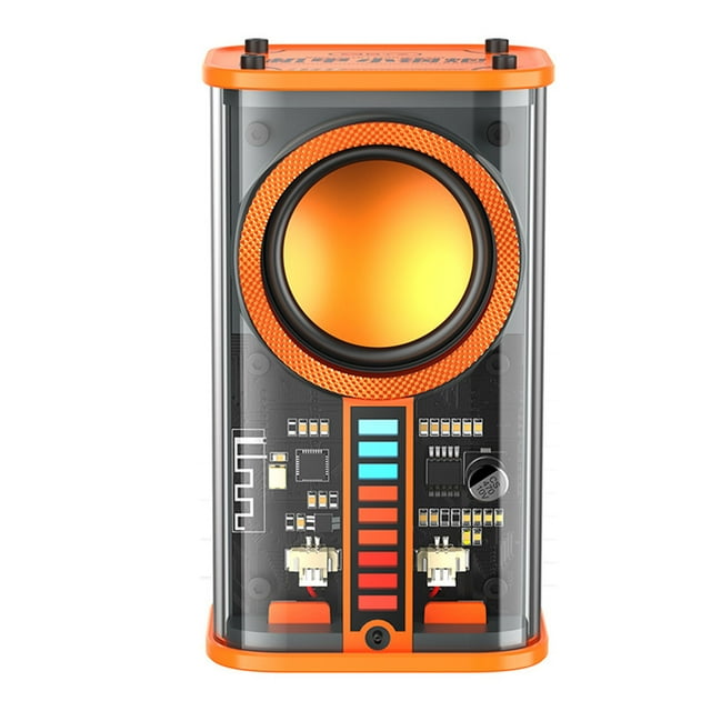 Altavoz K07 mecha transparente acousto-Óptica ritmos micrófono USB para