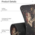 thumbnail image 4 of Yayeee Faucet Mat for Kitchen Sink 14.7" Diatomite Long Splash Guard Pad, Skeleton with Flowers Pattern, 2 Pack, 4 of 7