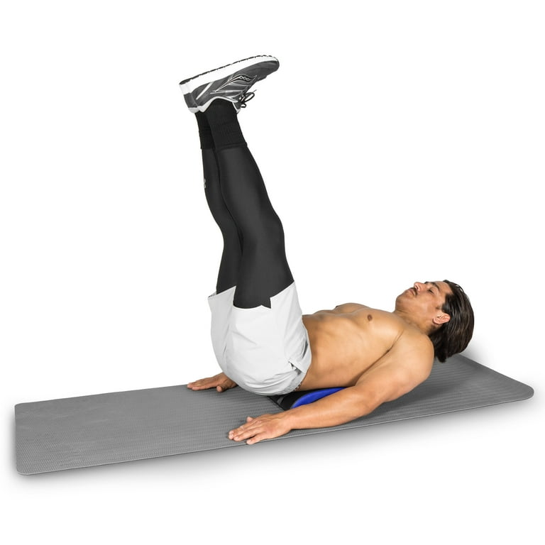 ProsourceFit Abdominal Mat Black Blue