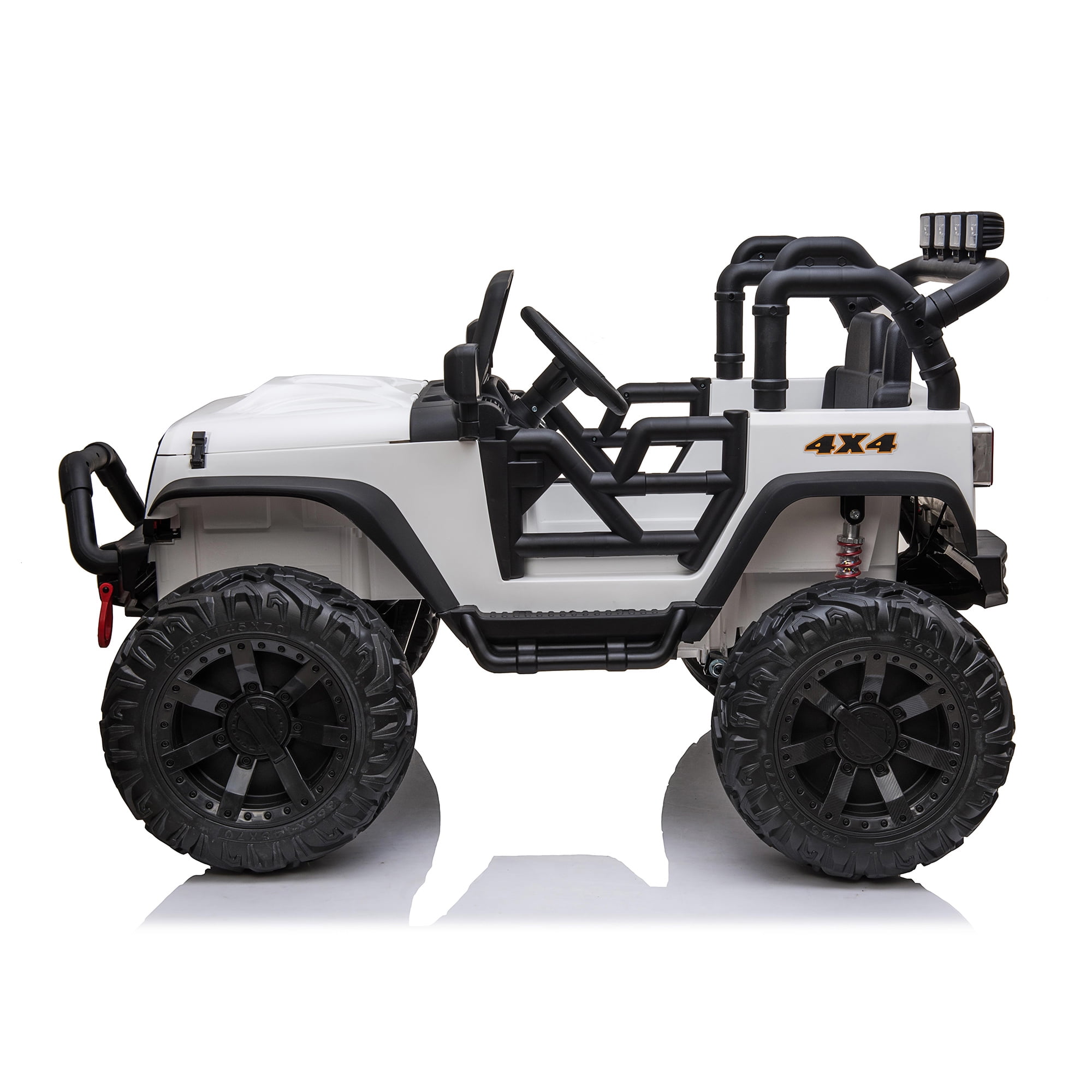CIPACHO 24V Double Drive Children Ride On Truck Car for Kids with Parent Remote Control, Electron Assisted Steering Wheel, Music Board, Bluetooth, MP3, White CIPACHO 24V Double Drive Children Ride On Truck Car for Kids with Parent Remote Control, Electron Assisted Steering Wheel, Music Board, Bluetooth, MP3, White