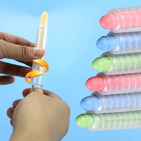 CCOCC 2026 New 10Pcs Sidewalk Chalk Holders Railroad Chalk Holder Plastic Adjustable Chalk Clip Holder for Teachers Students Office Or Classroom