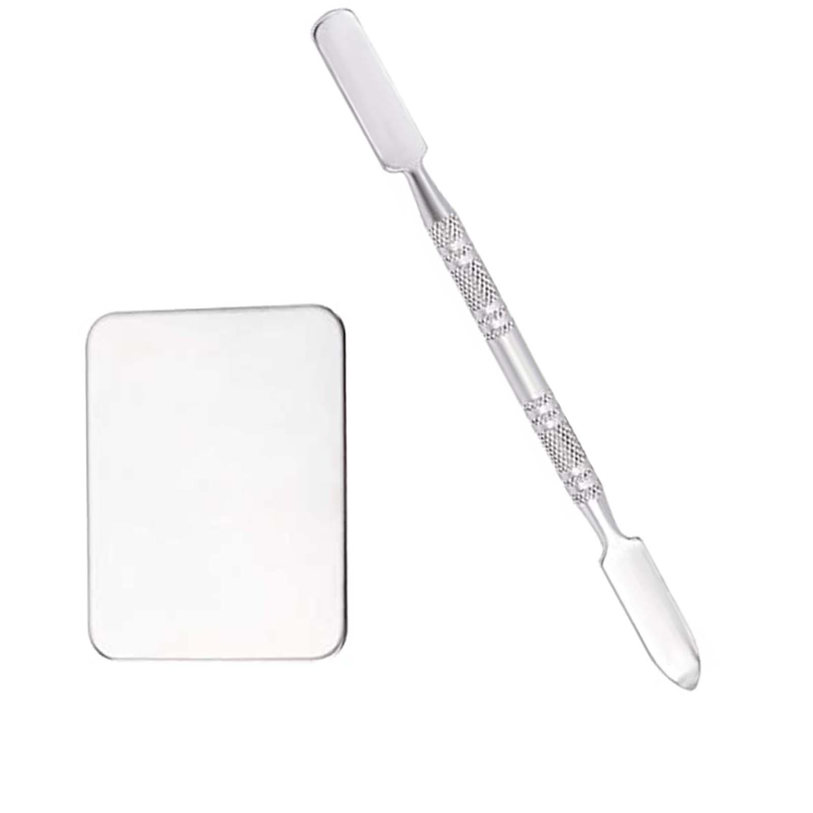 Foundation Palette, Cosmetic Mixing Palette, Metal Mixing Tray, Makeup Nail Art Palette for