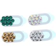 thumbnail image 1 of Charming 4pcs Rhinestone Webcam Cover Privacy Slider Phone Bling Rhinestone Guard for Laptop - Designed for unforgettable celebration needs, 1 of 5