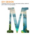 thumbnail image 4 of 15 Inch Wooden Letter,Large Blank Unfinished Wooden Alphabet Letters for Crafts, DIY Projects, Birthday, Party(Letter M), 4 of 7