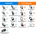thumbnail image 2 of Almohadillas para auriculares BINGLE para Bose QC35 QC35 II, gris, 2 of 8
