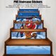 thumbnail image 4 of Pegatinas 3D para escaleras de Papá Noel 6 pegatinas reutilizables de PVC para escaleras para decoración del hogar ANGGREK Otros, 4 of 8