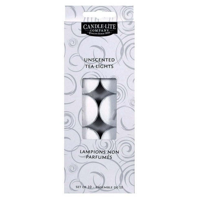Vela de té blanca Candle-lite de 8,5 cm de alto x 3,8 cm de diámetro (12)