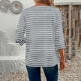 thumbnail image 7 of Cardigan 2026 Fall Long Sleeve Open Front Sweater Women's Casual Striped Long-Sleeve Cardigan Jacket/Top Gray Xl, 7 of 7