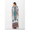 thumbnail image 5 of Vestido largo caftán holgado de verano con estampado étnico para mujer, ropa de playa y noche, 5 of 5