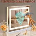 thumbnail image 4 of 23" x 18" Lighted Makeup Mirror with 10X Magnification & 3 Modes Smart Touch Control, 4 of 6
