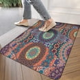 thumbnail image 3 of Bohemian Light Circular Design (6) Door Mat Welcome Door Mat for Front Door, Home Entrance, Yard, Floor, Patio, Non Slip Spring Summer Welcome Mat Indoor Outdoor Doormat 30"*17", 3 of 6