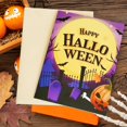 thumbnail image 4 of 3D Halloween Horror Birthday Greeting Card, Haunted House Tombstone Theme Laser Cut Pop-up Design, Envelope Included, 4 of 6