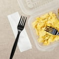thumbnail image 4 of Karat Polypropylene Heavy Duty Disposable Forks Napkin, Black, 500 Count, 4 of 6
