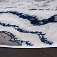 thumbnail image 3 of SAFAVIEH Craft Lyall Abstract Area Rug, Grey/Blue, 6'7" x 6'7" Round, 3 of 8