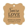 thumbnail image 1 of Darling Souvenir S'More Love For Later Tag Custom Favor Fancy Hang Tags -Kraft-50 Tags, 1 of 1