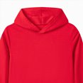 thumbnail image 4 of KPOPLK Solid Hoodies for Girls Long Sleeve Cute Hooded Sweatshirt with Pockets Kids Girl Pullover Tops Red,Size 7-8 Years, 4 of 5