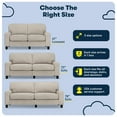 thumbnail image 4 of Serta Palisades 73" Track Arm Sofa with Removable Covers Light Gray, 4 of 17