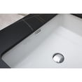 thumbnail image 5 of Leavader 37 Inches Black and Gold Sintered Stone Bathroom Vanity Top with Ceramic Basin and Backsplash - Three Faucet Hole, Cabinet Not Included, 5 of 8