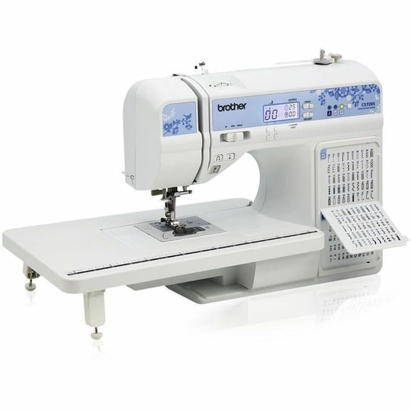 Brother CS7205 Computerized Sewing Machine with Wide Table, 150 Built-in Sewing Stitches, 1 Font, Wide Table, 11 Sewing Feet