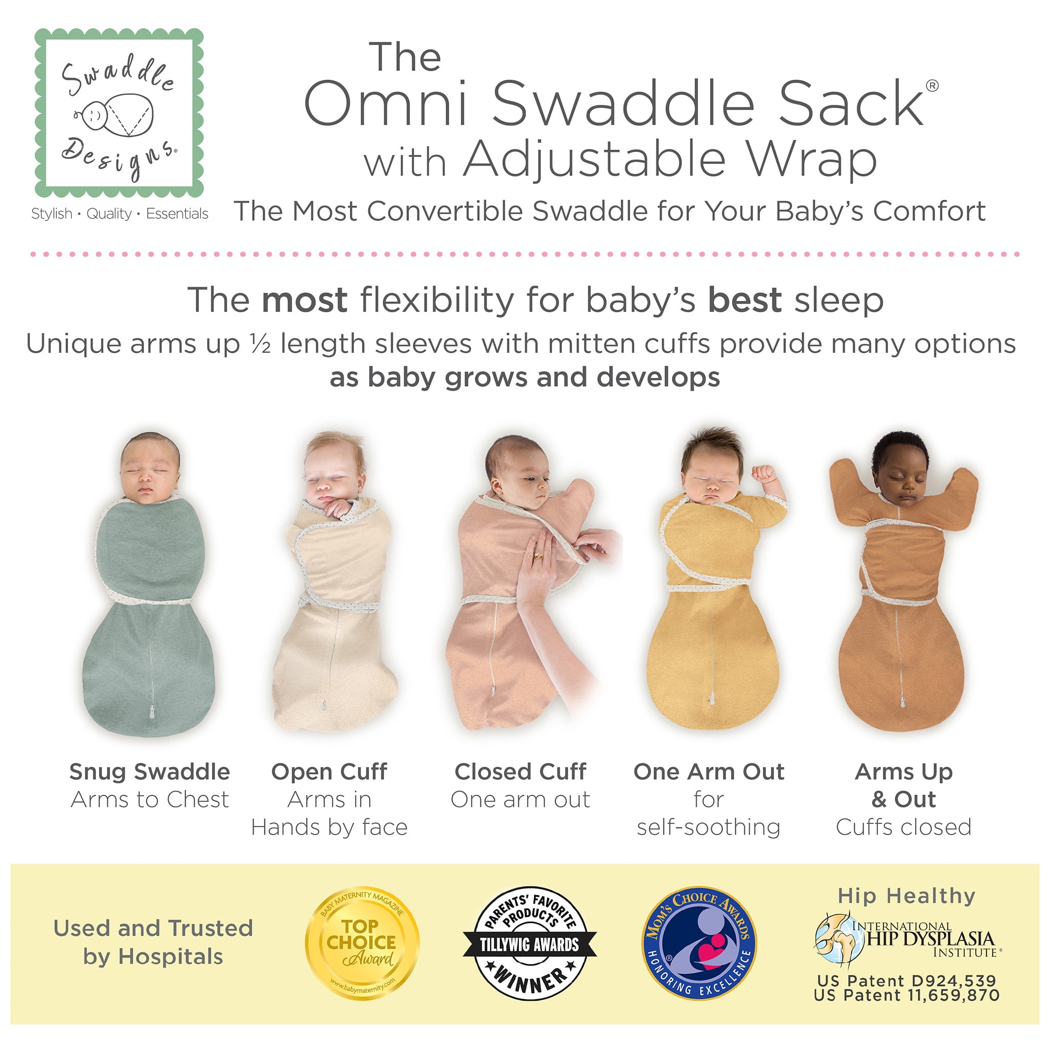 Convertible Swaddle Baby Gets Arm Out Of Swaddle SwaddleMe® Arms